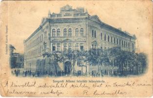 1900 Szeged, Állami felsőbb leányiskola. Schulhof Károly kiadása (r)