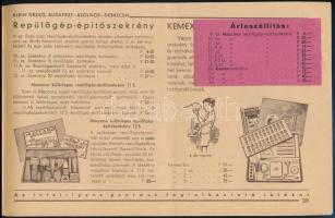 1935 Bp. IV., Klein Dezső 45. karácsonyi játékárjegyzéke Märklin mechanikai játékokról, 31p