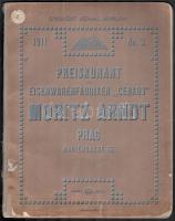 1911 Preiskurant der Eisenwarenfabriken Cenkov Moritz Arndt Prag, illusztrált árjegyzék zár, lakat, stb.), sérült borítóval, 63p