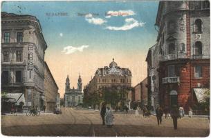 1921 Budapest VIII. Baross utca, Budapesti Bazár, vaskereskedelem, üzlet, kerékpáros. Photoiris 29. sz. (r)