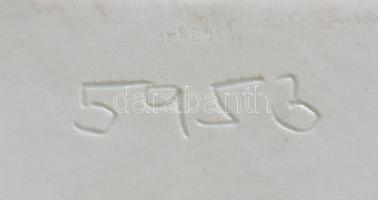 Herendi porcelán József Attila mellszobor. Biszkvit és fehér mázas porcelán, jelzett (mélynyomással)...