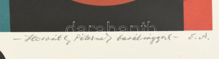 Joseph Kádár (1936-2019): Hommage á Bartók, 1981-93. Szitanyomat, papír, jelzett. Művészpéldány E.A....