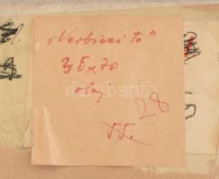 Áron Nagy Lajos (1913-1987): Verbici-tó. Olaj, farost, jelzett. Hátoldalon címke szerint szerepelt a...