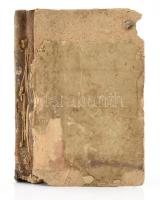 cca 1750 Prolixum manuale meum spirituale ex devotionibus: Maturina, diurina & Vespertina constans ... Kézzel írott lelkigyakorlatos könyv 290, kézzel beírt oldalon. Megviselt korabeli papírkötésben.