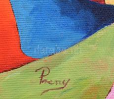 B. Preszecsán Hajnalka (1991-): Vadlovak. Olaj, vászon. Jelzett. Hátoldalán autográf felirattal. 50×...