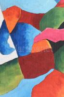 B. Preszecsán Hajnalka (1991-): Vadlovak. Olaj, vászon. Jelzett. Hátoldalán autográf felirattal. 50×...