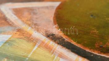 Noel Ödön Gábor (1920-2003): Piros kancsós csendélet, 1976. Olaj, farost. Jelzett. Hátoldalán autogr...