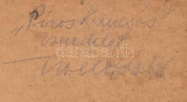 Noel Ödön Gábor (1920-2003): Piros kancsós csendélet, 1976. Olaj, farost. Jelzett. Hátoldalán autogr...