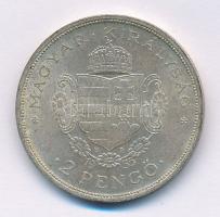 1935. 2P Ag "Rákóczi" T:1-,2 kis patina 
Adamo P7.2