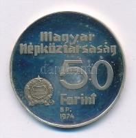 1974. 50Ft Ag "MNB" T:1- (PP) Adamo EM44