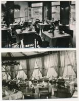 Budapest - 4 db MODERN vendéglős lap: Kulacs étterem, Velence étterem, Pannónia étterem, Hármashatár...