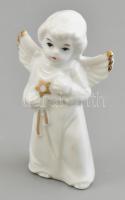 Porcelán angyalka figura, hibátlan, m: 8,5 cm