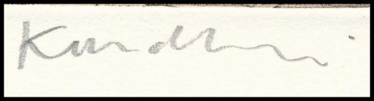 Kondor Lajos (1926-2006): Akt. Rézkarc, papír, jelzett, 13×10 cm