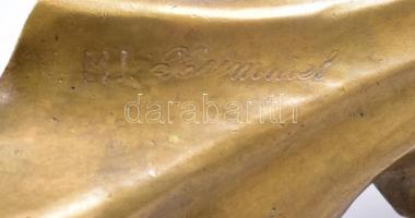 M. I. Kummel jelzéssel: Madonna. Bronz szobor. /* Bronze statue 26 cm