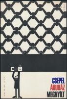 1966 Csepel Áruház megnyílt, kiplakát, jelzett, gr: So-ky, 23,5×16,5 cm
