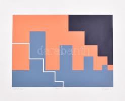 Matzon Ákos (1945): Lépcső. Szitanyomat, papír. Jelzett. Számozott (11/25). 26x36 cm
