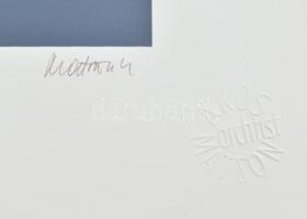 Matzon Ákos (1945): Lépcső. Szitanyomat, papír. Jelzett. Számozott (11/25). 26x36 cm