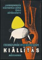 Csehszlovák iparművészeti kiállítás, Műcsarnok, villamosplakát, 23,5×16,5 cm