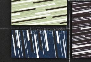 Matzon Ákos (1945-): Vonalas, 2019. Akril, vászon, fa. Relief. Jelezve jobbra lent. Hátoldalán autog...