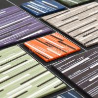 Matzon Ákos (1945-): Vonalas, 2019. Akril, vászon, fa. Relief. Jelezve jobbra lent. Hátoldalán autog...