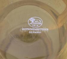 Hutschenreuther üvegváza. Virágos dekorral, jelzett (Leonard). Kézzel festett, jelzett, kopásokkal