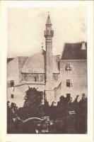 1942 Pécs, Egyetemi belgyógyászati klinika udvarán álló kápolna, mely török mosséból (minaret) lett átalakítva. Taizs József kiadása