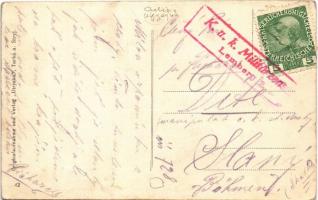 Yavora, Jawora; Eisenbahnbrücke am Stryj nach der Invasion / Most kolej na Stryju po inwazyi / WWI r...