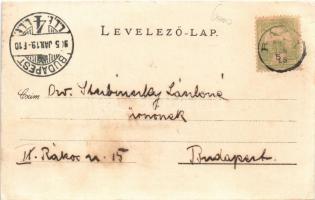 1905 Báta, Szivattyú-telep, Református templom, Római katolikus templom. Récsei Pál kiadása (r)