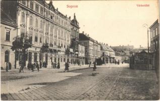 1914 Sopron, Várkerület, utca, üzletek. Piri Dániel kiadása