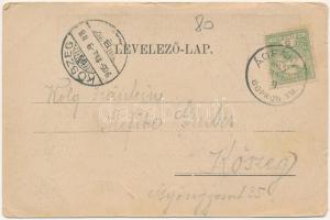 1905 Sopron, Oedenburg; Brennberg, Brennbergbánya. Gustav Röttig kiadása (szakadások / tears)