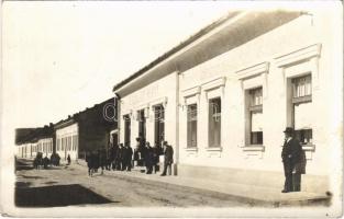 1932 Puhó, Púchov; utca, Alexander Bezar üzlete / street view, shop. Foto-Tatra
