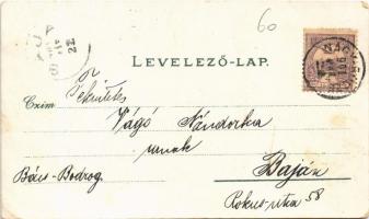 1901 Nagyrőce, Gross-Rauschenbach, Velká Revúca; Murányi utca, Állami felső kereskedelmi és polgári ...