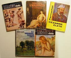 5 db festőkről szóló könyv