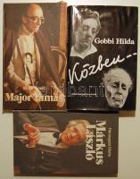 Márkus, Kajor, Gobbi:  3 db színészkönyv