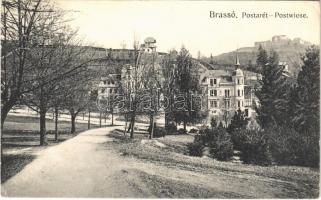1913 Brassó, Kronstadt, Brasov; Postarét, villák / Postwiese / villas (EK)