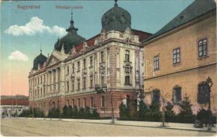 1917 Nagyvárad, Oradea; Pénzügyi palota. Vasúti Levelezőlapárusítás 61. sz. - 1916. / Financial Palace (EK)