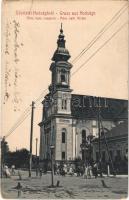 1908 Hódság, Odzaci; Röm. kath. Kirche / Római katolikus templom. W. L. 1994. / Catholic church (EB)