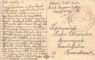 1915 Ungvár, Uzshorod, Uzhhorod, Uzhorod; Vármegyeháza. Steinfeld Dezső kiadása / county hall + &quo...