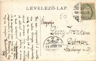 1905 Budapest, Tisztavatás a Ferenc József gyalogsági laktanya udvarán, eskütétel / Austro-Hungarian...