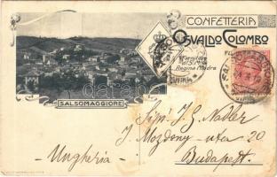 1914 Confetteria Colombo di Osvaldo Colombo fu Angelo. Salsomaggiore / Italian confectionery advertising card (EB)
