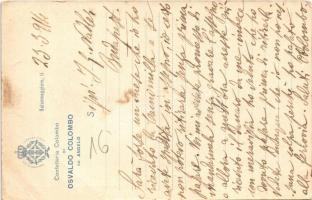 1914 Confetteria Colombo di Osvaldo Colombo fu Angelo. Salsomaggiore / Italian confectionery adverti...