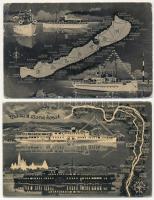 71 db MODERN magyar város képeslap az 1950-es évekből / 71 modern Hungarian town-view postcards from...