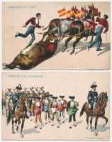 55 db RÉGI motívum képeslap vegyes minőségben: művész / 55 pre-1945 motive postcards in mixed qualit...