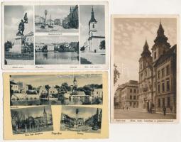 38 db RÉGI magyar város képeslap vegyes minőségben / 38 pre-1945 Hungarian town-view postcards in mi...