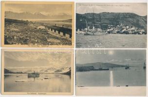 32 db RÉGI külföldi város képeslap vegyes minőségben: északi országok / 32 pre-1945 Northern European town-view postcards in mixed quality