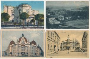 20 db RÉGI erdélyi város képeslap vegyes minőségben / 20 pre-1945 Transylvanian town-view postcards in mixed quality