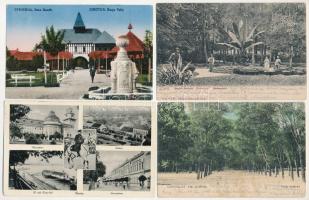 12 db RÉGI délvidéki város képeslap vegyes minőségben: visszatért és K.u.K. bélyegzésekkel / 12 pre-...