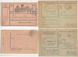 10 db RÉGI magyar első és második világháborús tábori postai levelezőlap / 10 pre-1945 Hungarian WWI and WWII military field postcards