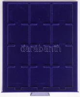 "Leuchtturm" zárható érmetartó alumínium koffer 10db kivehető tálcával, összesen 120db fér...