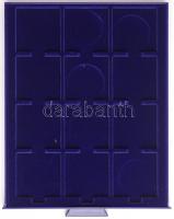 "Leuchtturm" zárható érmetartó alumínium koffer 10db kivehető tálcával, összesen 120db fér...
